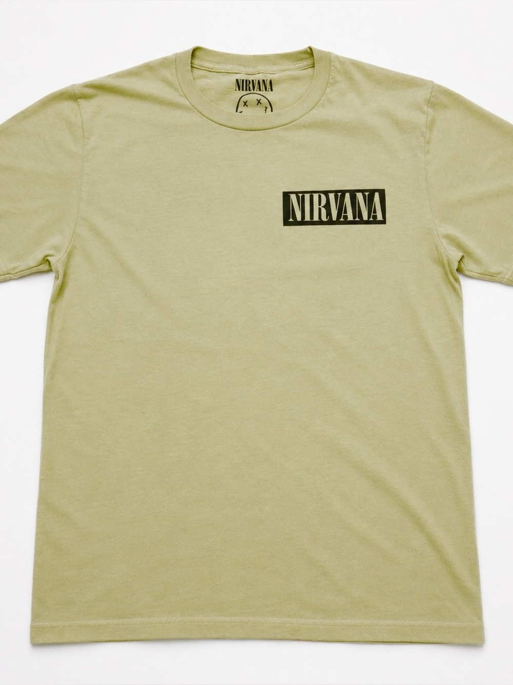 Nirvana Olive Green Medium Logo T-Shirt